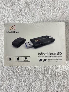 5/$35 InfinitiKloud SD Backup Drive NEW
